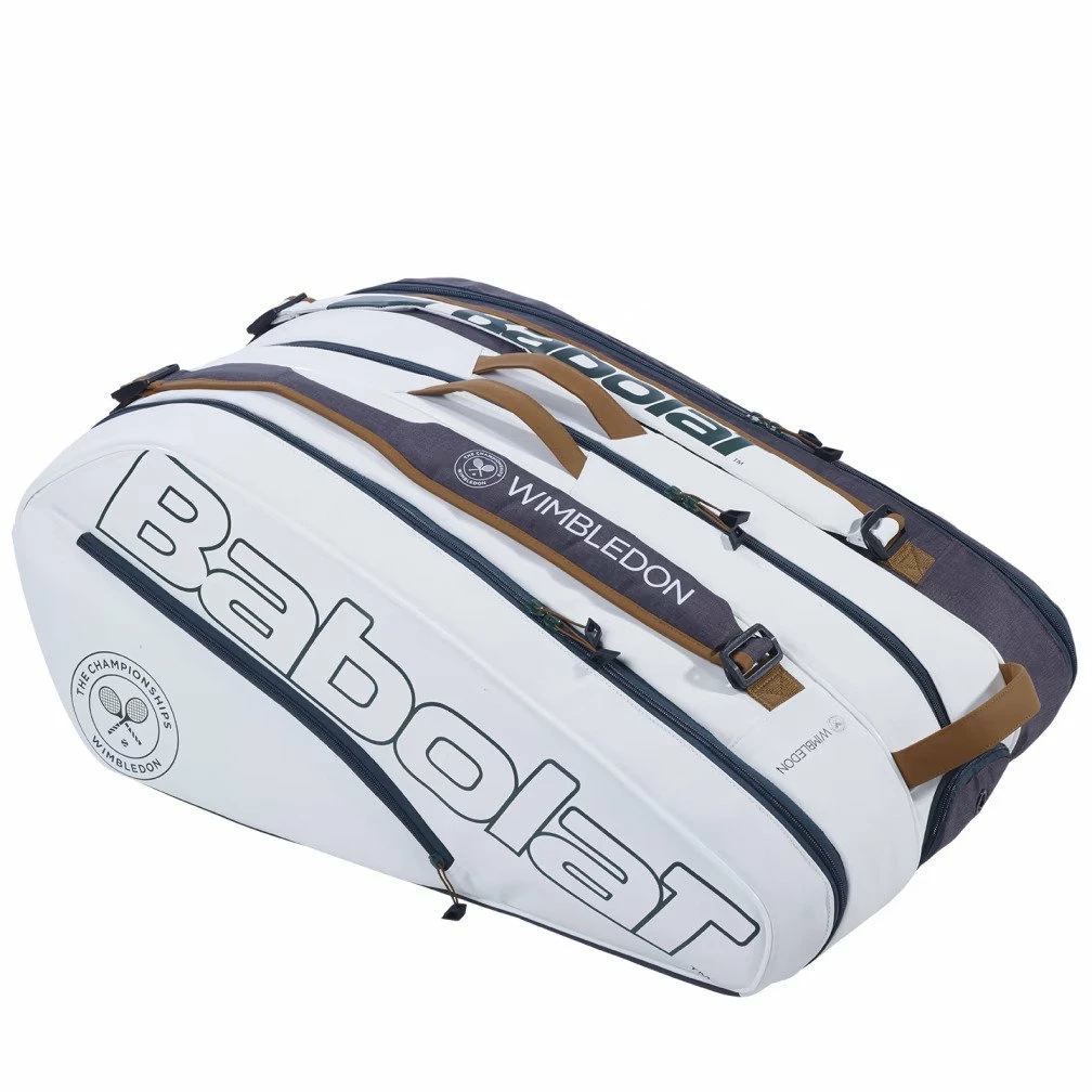 Babolat Pure Wimbledon 12 Pack Racquet Bag (White/Blue)