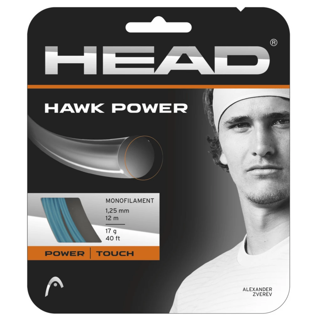 Head Hawk Power 17 Tennis String (Petrol) 3 Head Hawk Power 17 Tennis String (Petrol)