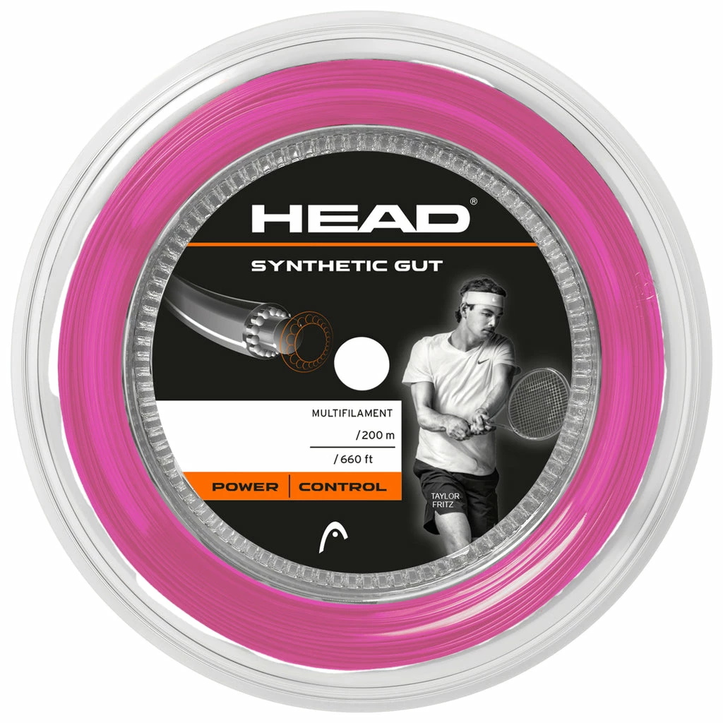 Head Synthetic Gut 17 Tennis String Reel (Pink)