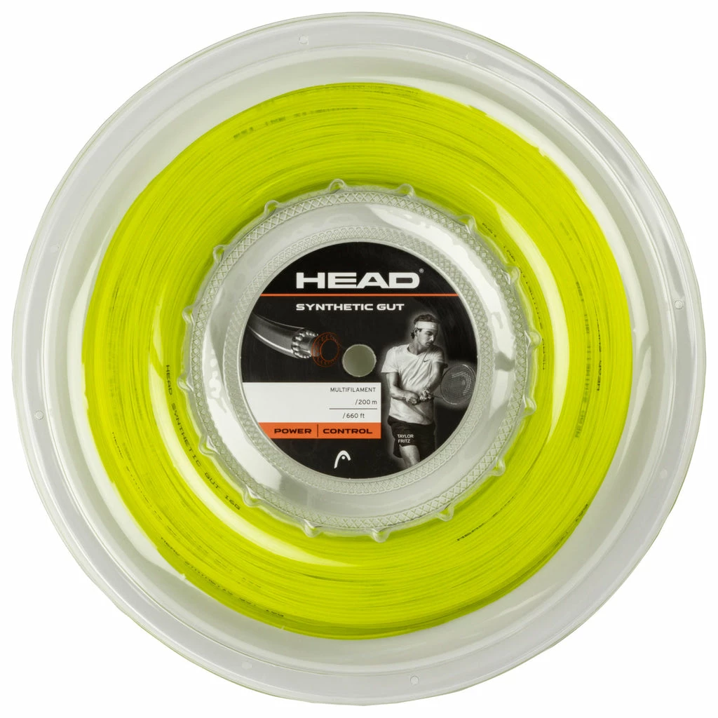 Head Synthetic Gut 17 Tennis String Reel (Yellow)