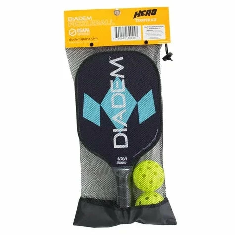 Diadem Hero 2 Pickleball Paddle & Ball Starter Kit - Image 3