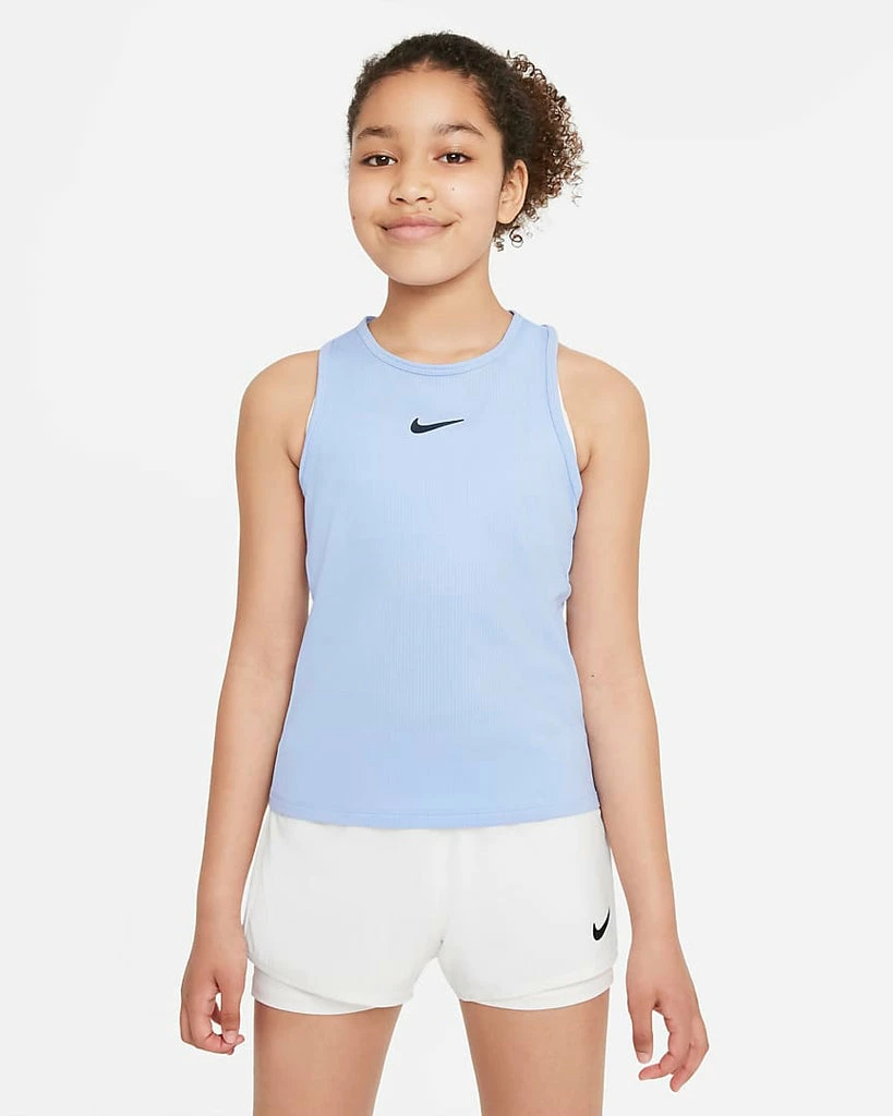 Nike Girls' Dri-FIT Victory Tank (Aluminum/White)