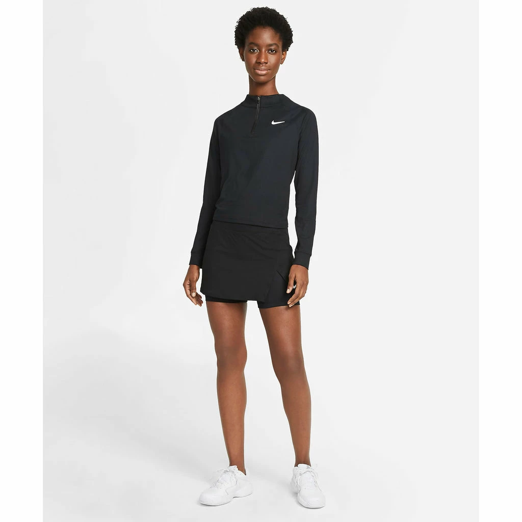 Nike Women's Dri-FIT Victory Stretch Skirt (Black/White) - Image 2