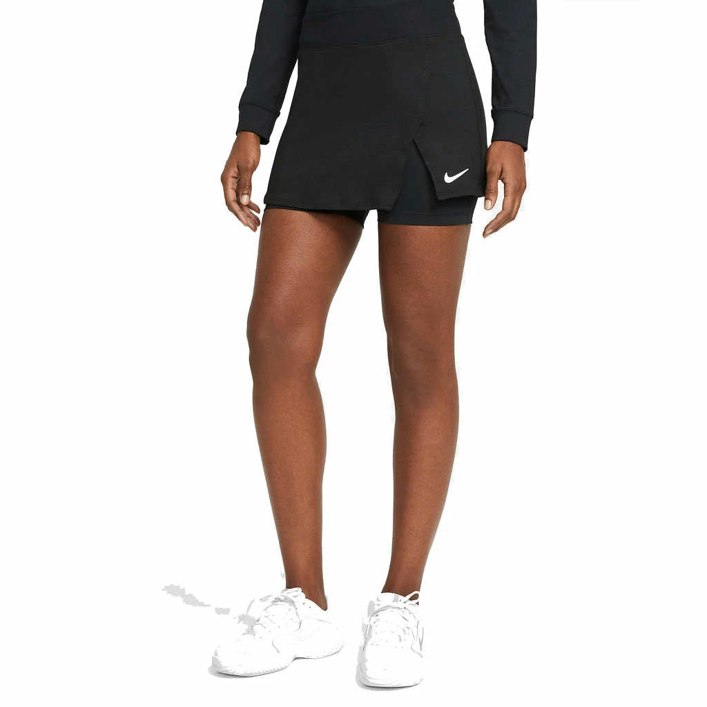 Nike Women's Dri-FIT Victory Stretch Skirt (Black/White) - Image 5