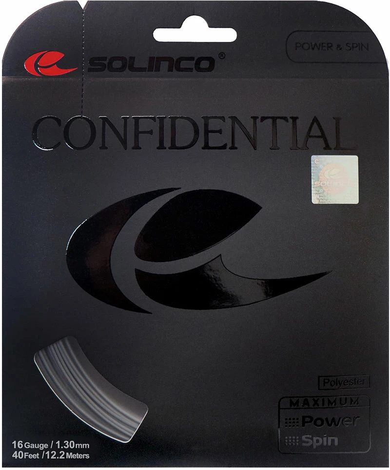 Solinco Confidential 16 Tennis String (Grey)