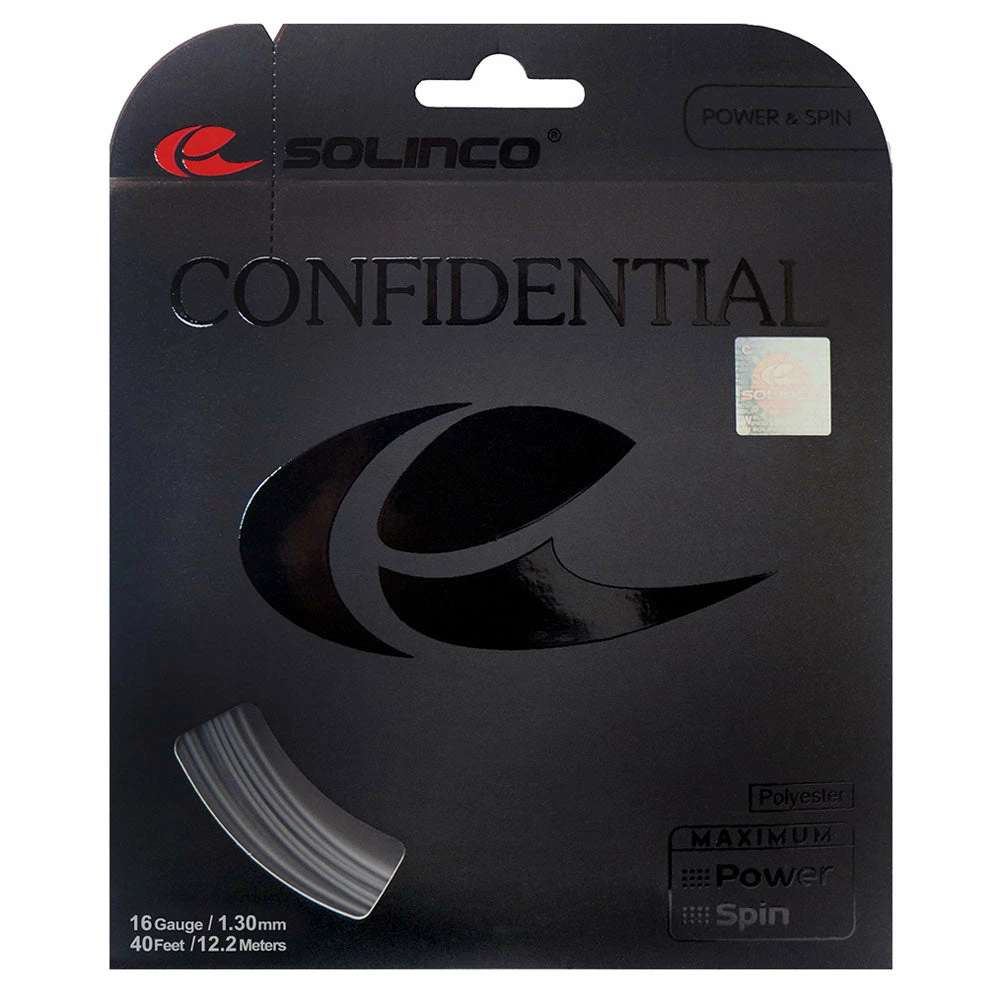 Solinco Confidential 17 Tennis String (Grey)