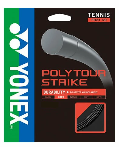 Yonex Poly Tour Strike 17 Tennis String (Black) 3 Yonex Poly Tour Strike 17 Tennis String (Black)