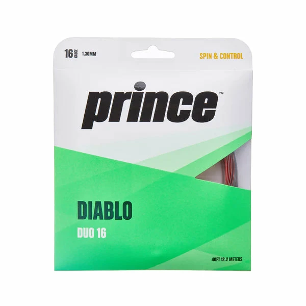 Prince Diablo Duo 16 Tennis String (Black/Red) 3 Prince Diablo Duo 16 Tennis String (Black/Red)