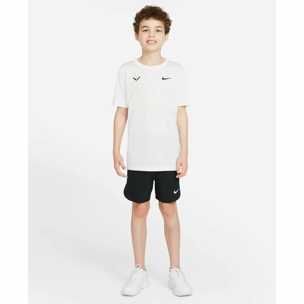 Nike Boys Rafa Dri-FIT Top (White/Black) - Image 2