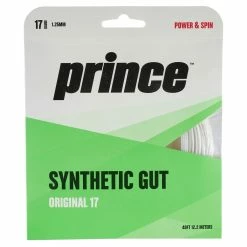 Prince Synthetic Gut 17 Original Tennis String (White)