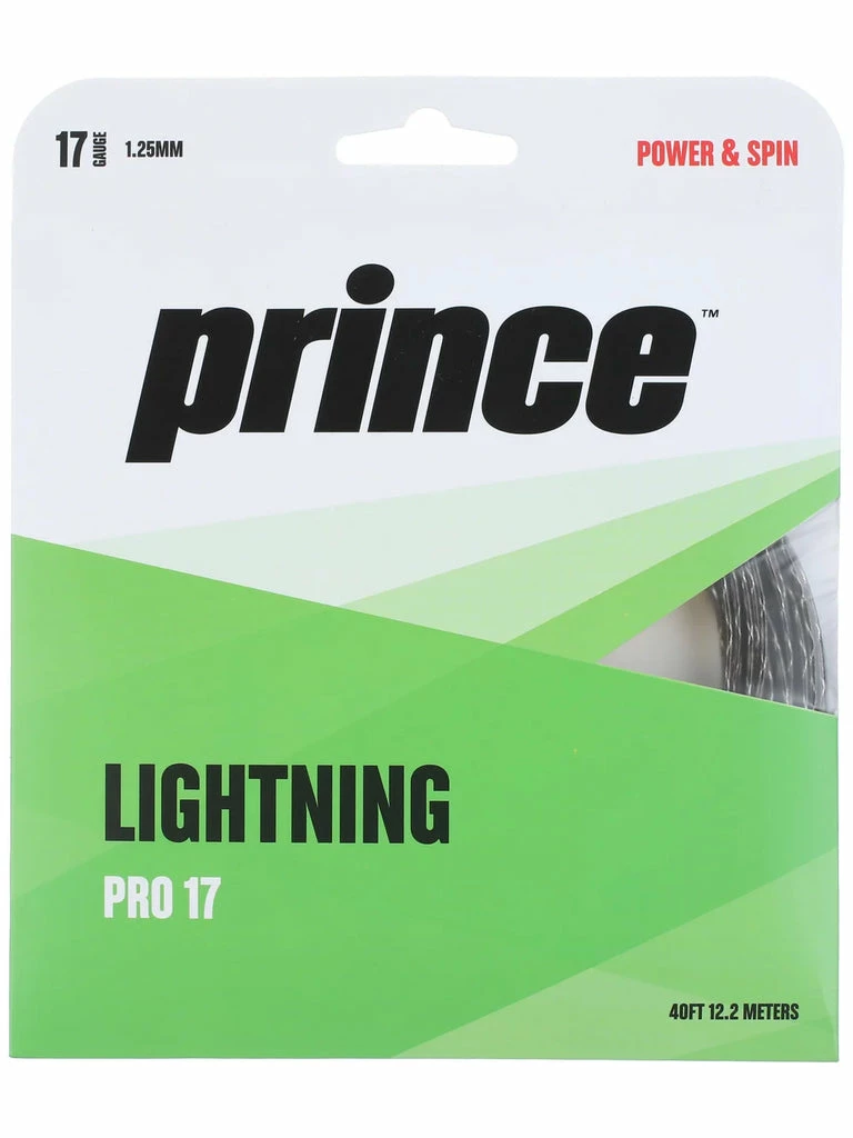 Prince Lightning Pro 17 Tennis String (Black)