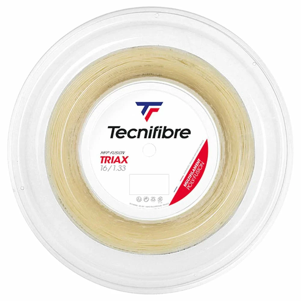 Tecnifibre Triax 16 Tennis String Reel (Natural)