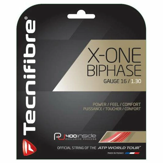 Tecnifibre X-One Biphase 16 Tennis String (Red)