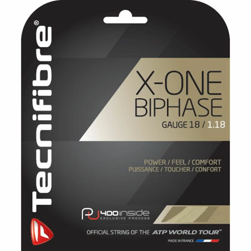 Tecnifibre X-One Biphase 18 Tennis String (Natural) - Image 2