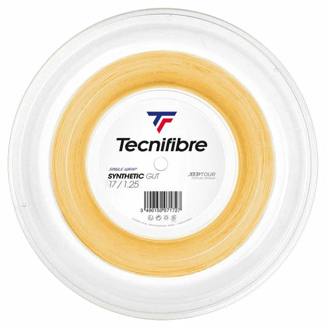 Tecnifibre Synthetic Gut 17 Tennis String Reel (Gold)