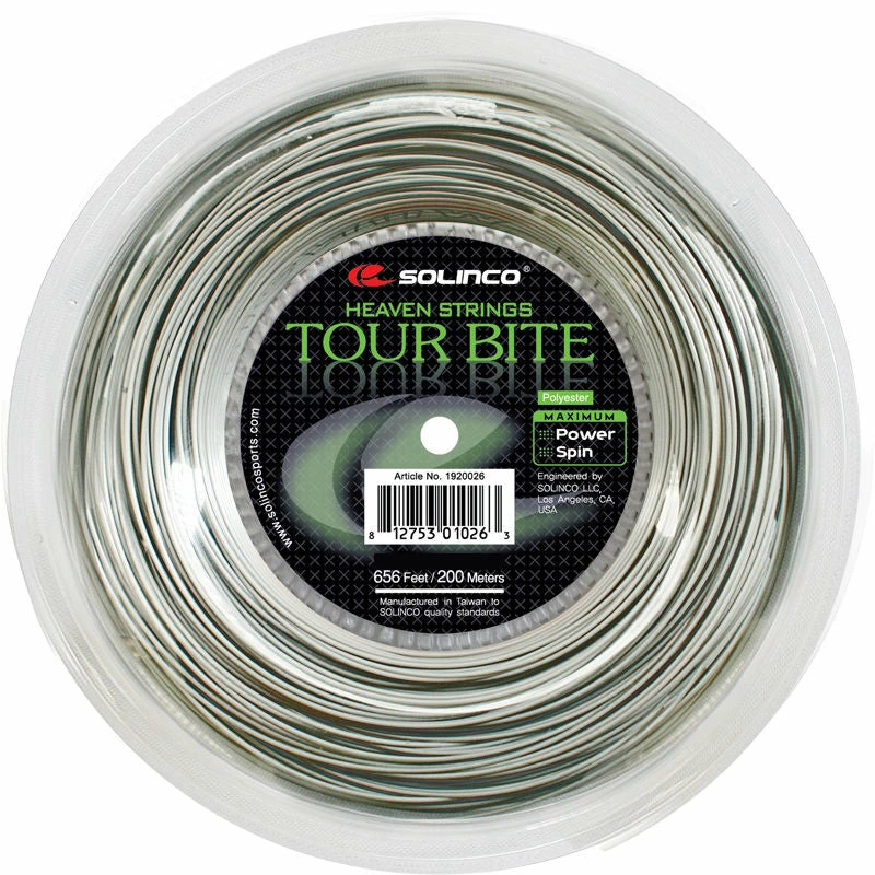 Solinco Tour Bite 20 Tennis String Reel (Silver)