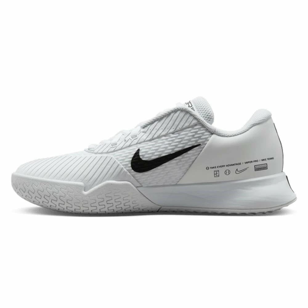 Nike Zoom Vapor Pro 2 Women's Tennis Shoe (White/Black) - Image 2