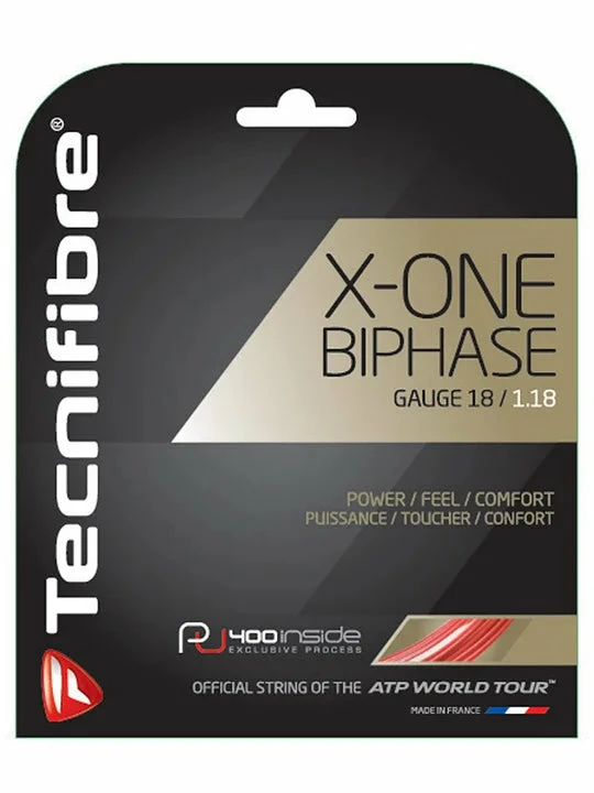 Tecnifibre X-One Biphase 18 Tennis String (Red) 4 Tecnifibre X-One Biphase 18 Tennis String (Red) - Image 2