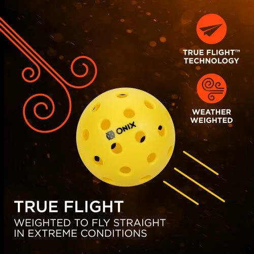 ONIX Pure 2 Outdoor Pickleball Single Ball (Yellow) 4 ONIX Pure 2 Outdoor Pickleball Single Ball (Yellow) - Image 2