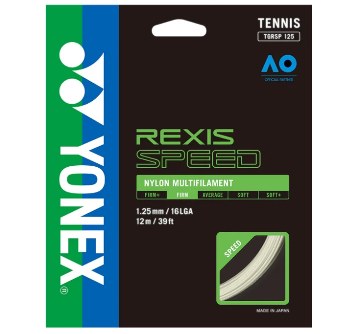 Yonex Rexis Speed 16L Multifilament Poly Tennis String (Natural)
